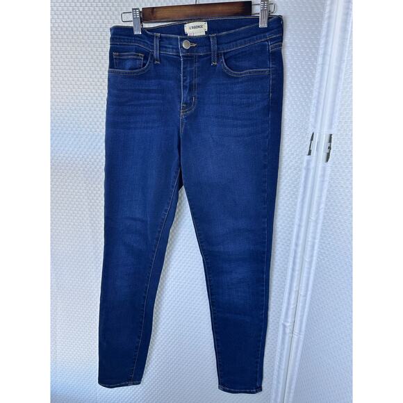 L'Agence Brigitte Skinny Jean Size 27 4 Columbia blue color way $225